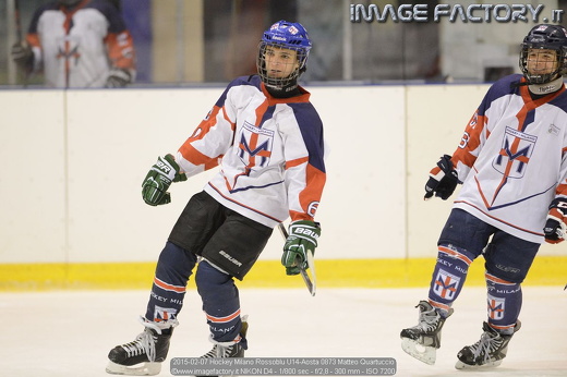 2015-02-07 Hockey Milano Rossoblu U14-Aosta 0873 Matteo Quartuccio
